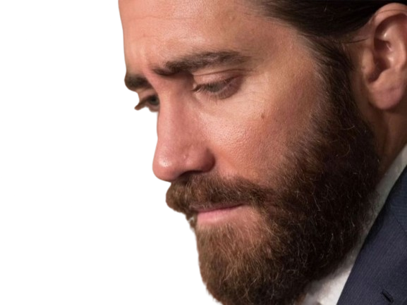 Sticker jake gyllenhaal acteur barbe homme brun trentaine trentenaire yeux bleus par PubliusOvidius