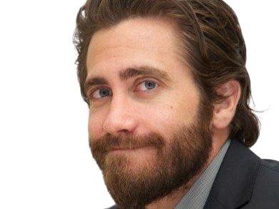 Sticker jake gyllenhaal acteur barbe homme brun trentaine trentenaire yeux bleus par PubliusOvidius