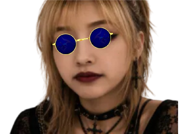 Sticker lunettes sperm2kj lisa goth par Sperm2kj