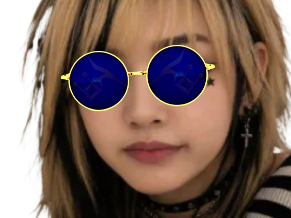 Sticker lunettes sperm2kj lisa goth par Sperm2kj