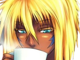 Sticker tier hallibel bleach blonde yeux vert peau mate arrancar fic bloop par Bl0op