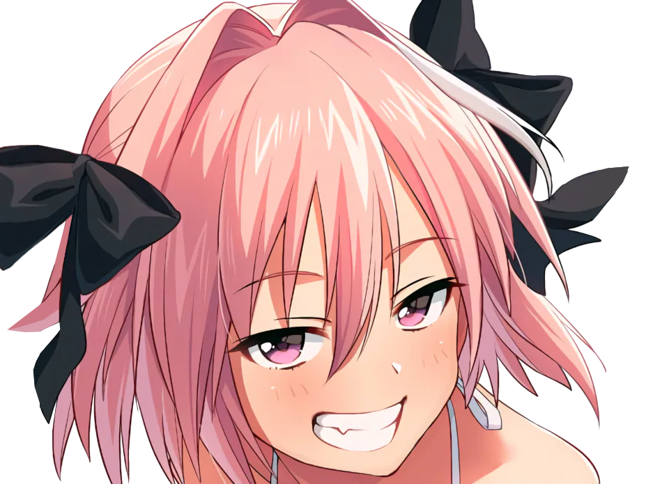 Sticker kj trap fate astolfo kikoojap sourire espiegle entendu backup par Crytek