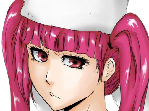 Sticker riruka dokugamine bleach cheveux yeux rouge bonnet couettes frange fullbring fic bloop par Bl0op