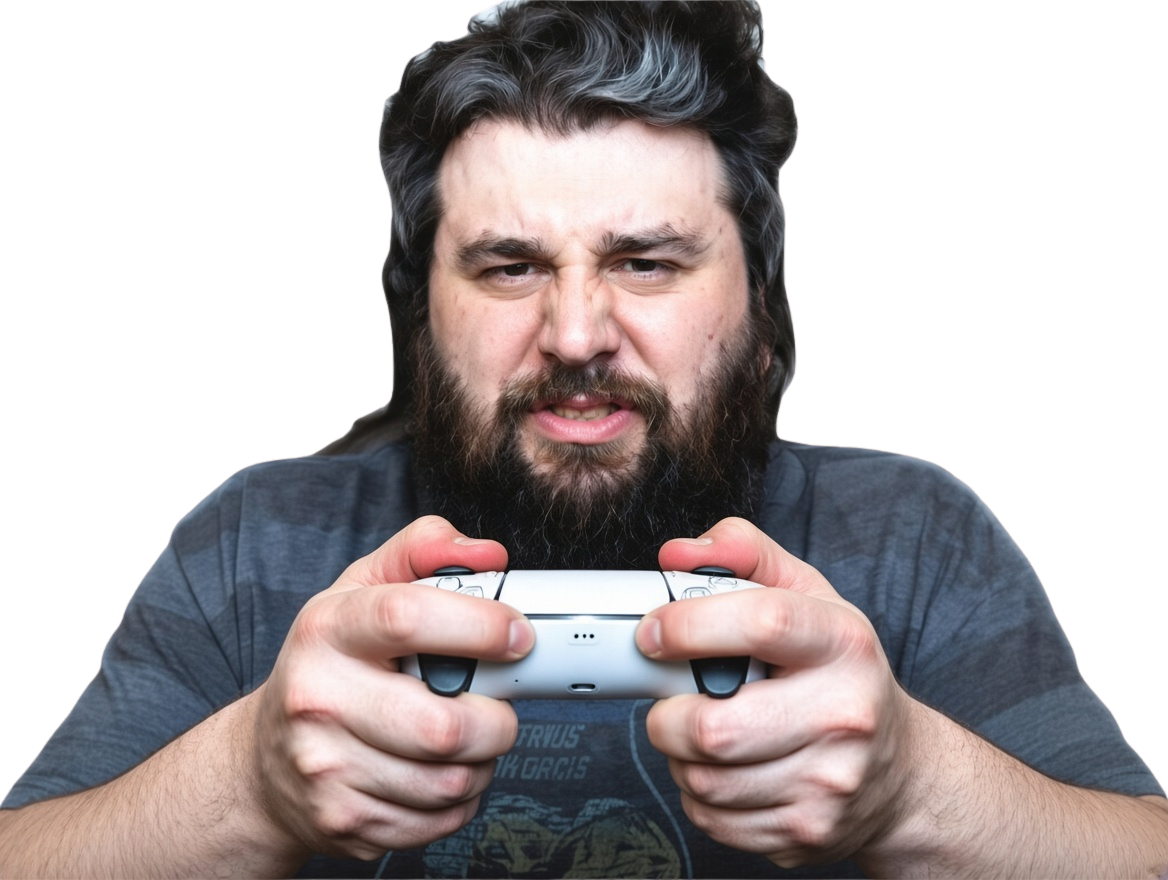 Sticker hooper stick joystick crispe tendu klaxon enerve rage manette par AntiHooper