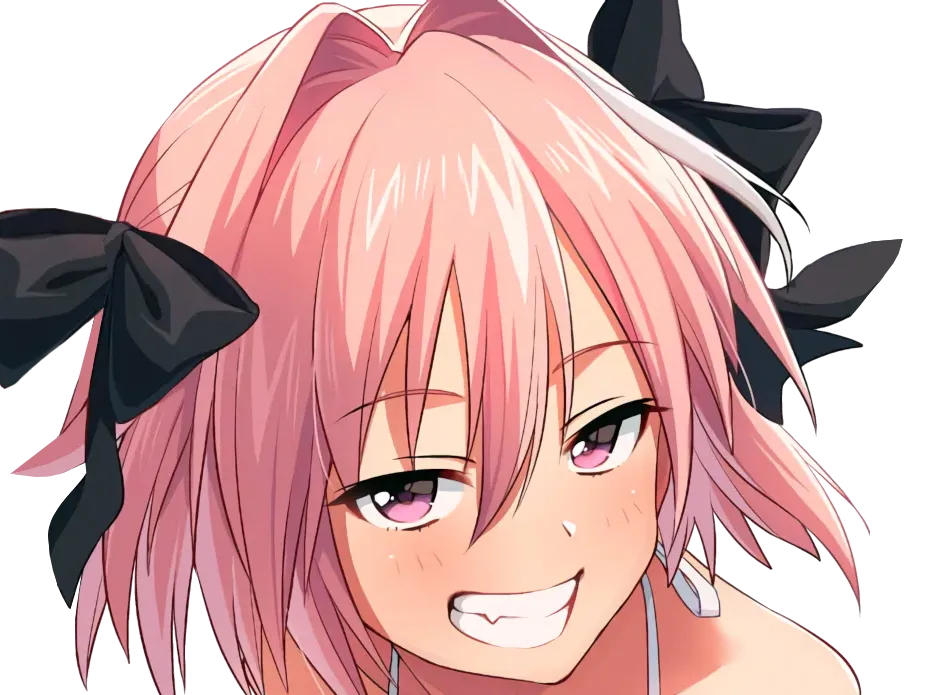 Sticker kj trap fate astolfo kikoojap sourire espiegle entendu backup par Crytek