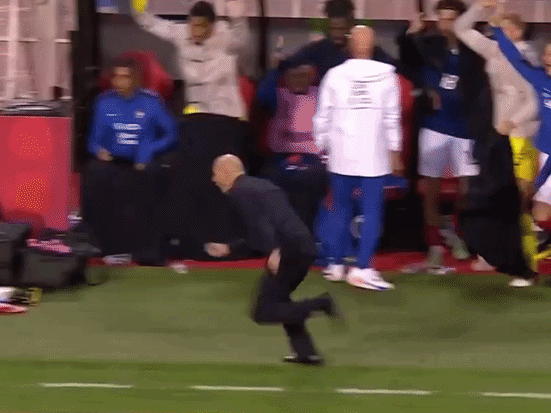 Sticker zizou zidane foot edf frappe frapper tirer tare joie zinzin par Curzio
