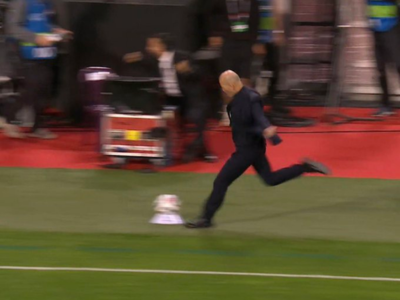 Sticker zinedine zidane ldn ligue des nations france belgique celebration but par Manu_Macaron