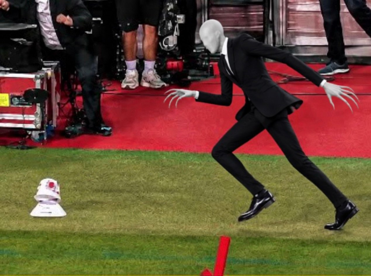 Sticker zidane celebration ldn slenderman but olise joie 2026 par Arnold