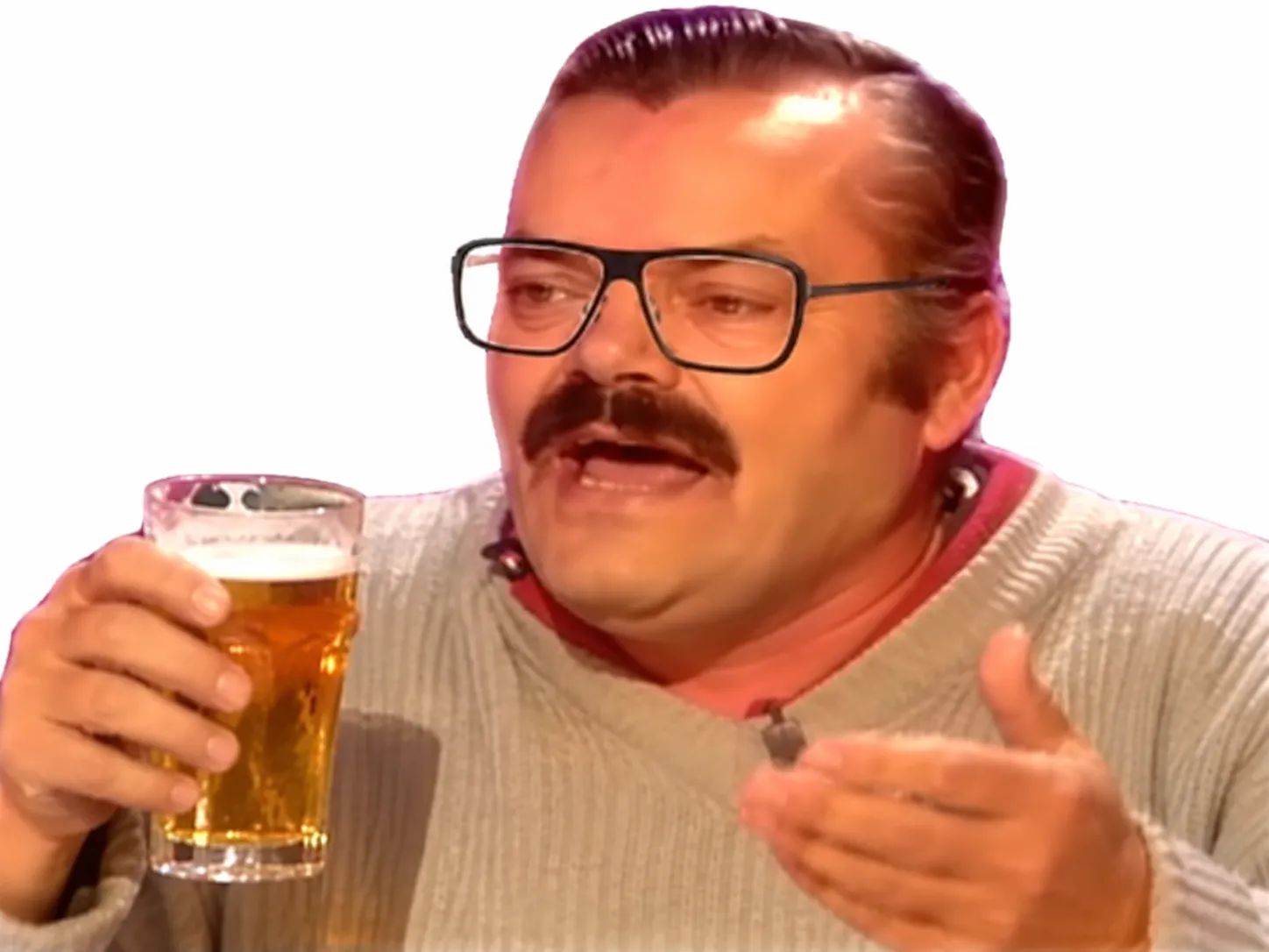 Sticker biere lunette lunettes parle par Benitocasanova