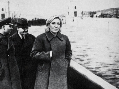 Sticker staline nikolai iejov noir blanc purge disparu efface mlp marine le pen jordan bardella mediapart par Manu_Macaron