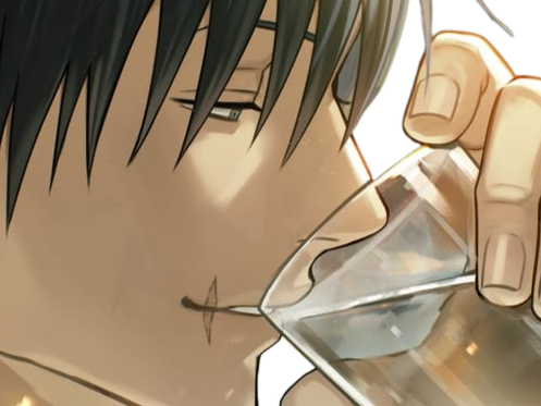 Sticker toji fushiguro jujutsu kaisen jjk jean du bellay cheveux noir cicatrice fic bloop par Bl0op