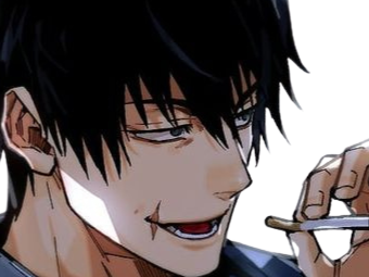 Sticker toji fushiguro jujutsu kaisen jjk jean du bellay cheveux noir cicatrice fic bloop par Bl0op