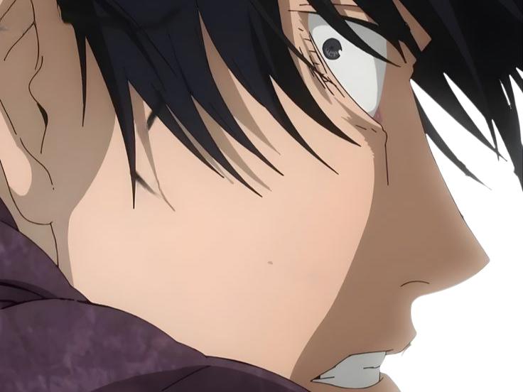 Sticker toji fushiguro jujutsu kaisen jjk jean du bellay cheveux noir cicatrice fic bloop par Bl0op