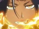 yoruichi shihouin bleach cheveux violet pourpre yeux jaune ambre dess desdemone fic bloop eclair shikai