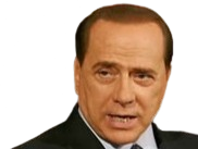 Sticker silvio berlusconi il cavaliere homme politique affaires italien classe bg foot premier ministre italie par PubliusOvidius
