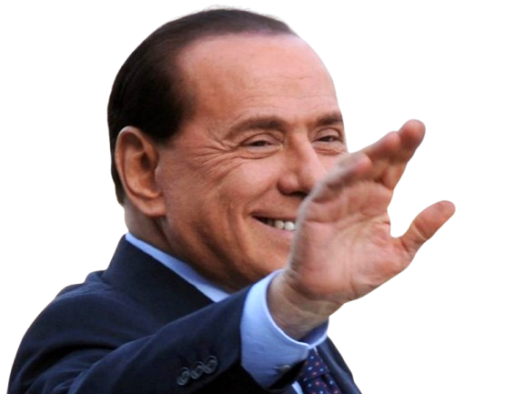 Sticker silvio berlusconi il cavaliere homme politique affaires italien classe bg foot premier ministre italie par PubliusOvidius