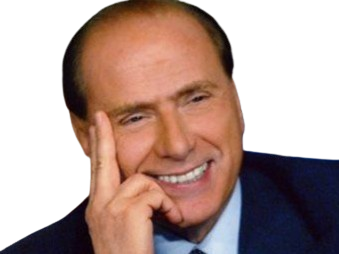 Sticker silvio berlusconi il cavaliere homme politique affaires italien classe bg foot premier ministre italie par PubliusOvidius