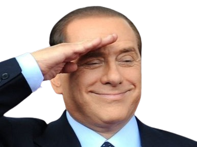 Sticker silvio berlusconi il cavaliere homme politique affaires italien classe bg foot premier ministre italie par PubliusOvidius