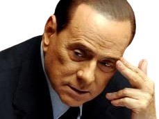 Sticker silvio berlusconi il cavaliere homme politique affaires italien classe bg foot premier ministre italie par PubliusOvidius