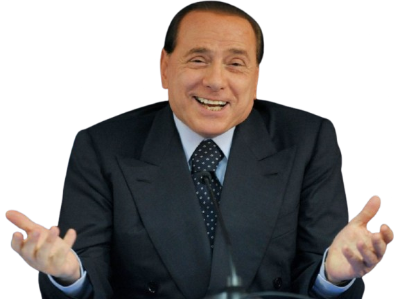 Sticker silvio berlusconi il cavaliere homme politique affaires italien classe bg foot premier ministre italie par PubliusOvidius