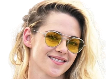 Sticker kristen stewart actrice americaine blonde yeux verts femme cannes lunettes annees 2022 2020s par PubliusOvidius