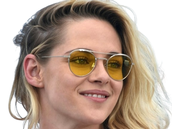 Sticker kristen stewart actrice americaine blonde yeux verts femme cannes lunettes annees 2022 2020s par PubliusOvidius