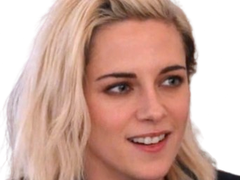 Sticker kristen stewart actrice americaine blonde yeux verts femme sans lunettes annees 2022 2020s par PubliusOvidius