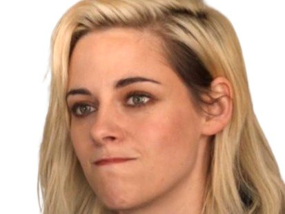 Sticker kristen stewart actrice americaine blonde yeux verts femme sans lunettes annees 2022 2020s par PubliusOvidius
