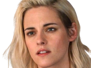 Sticker kristen stewart actrice americaine blonde yeux verts femme sans lunettes annees 2022 2020s par PubliusOvidius