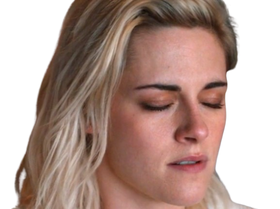 Sticker kristen stewart actrice americaine blonde yeux verts femme sans lunettes annees 2022 2020s par PubliusOvidius