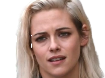 Sticker kristen stewart actrice americaine blonde yeux verts femme sans lunettes annees 2022 2020s par PubliusOvidius