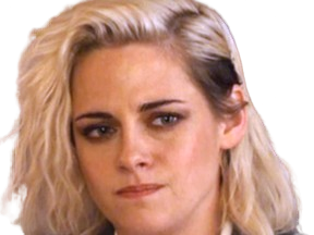 Sticker kristen stewart actrice americaine blonde yeux verts femme sans lunettes annees 2022 2020s par PubliusOvidius