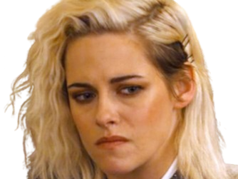 Sticker kristen stewart actrice americaine blonde yeux verts femme sans lunettes annees 2022 2020s par PubliusOvidius