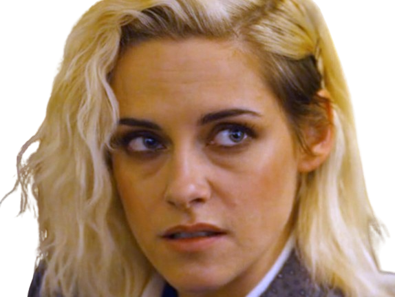 Sticker kristen stewart actrice americaine blonde yeux verts femme sans lunettes annees 2022 2020s par PubliusOvidius