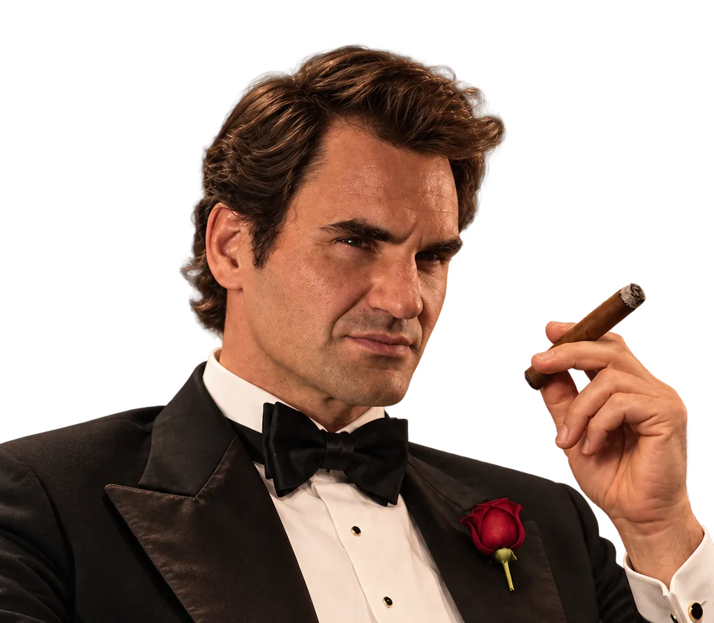 Sticker federer goat tennis nadal godfather par vanderkeuken