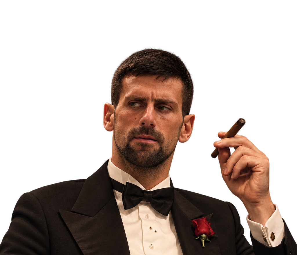 Sticker djokovic djoko goat tennis nadal federer godfather par vanderkeuken