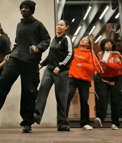 Sticker dance danse style groupe gif par Tromperie
