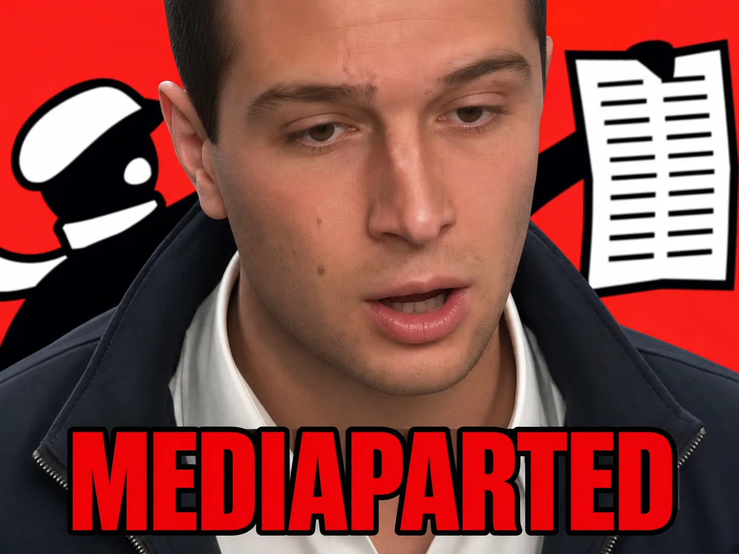 Sticker bardella israel antisemite mediapart soral mediaparted par GateauDeLuxe