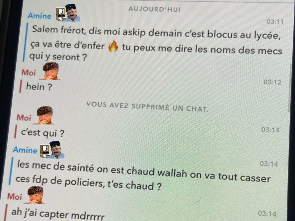 Sticker wesh gilbert flic poulet police rn manif sabotage boomer 7sur20 incompetent par bousebear