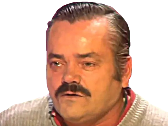 Sticker risitas triste decu main front par PubliusOvidius