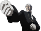 sebas tian overlord homme anime manga heteromorph dragonoid majordome commandant cheveux blancs yeux bleus