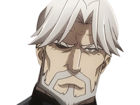 Sticker sebas tian overlord homme anime manga heteromorph dragonoid majordome commandant cheveux blancs yeux bleus par Dark-63