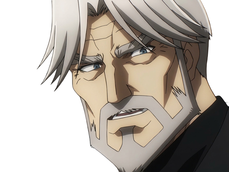 Sticker sebas tian overlord homme anime manga heteromorph dragonoid majordome commandant cheveux blancs yeux bleus par Dark-63