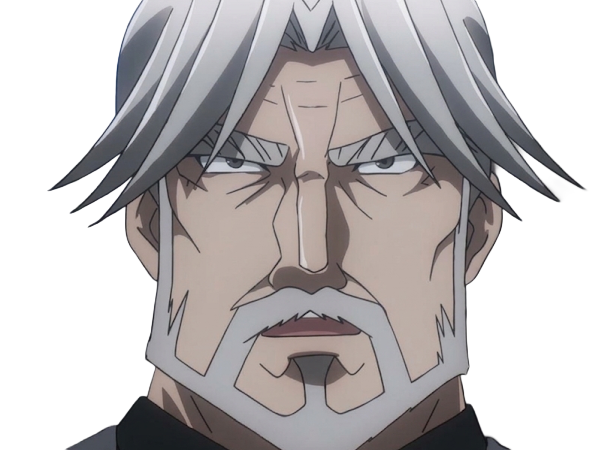Sticker sebas tian overlord homme anime manga heteromorph dragonoid majordome commandant cheveux blancs yeux bleus par Dark-63
