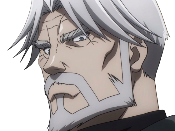 Sticker sebas tian overlord homme anime manga heteromorph dragonoid majordome commandant cheveux blancs yeux bleus par Dark-63