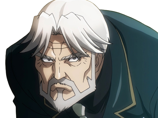 Sticker sebas tian overlord homme anime manga heteromorph dragonoid majordome commandant cheveux blancs yeux bleus par Dark-63