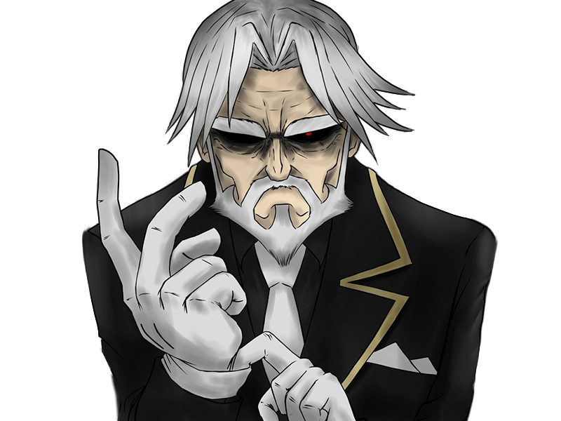 Sticker sebas tian overlord homme anime manga heteromorph dragonoid majordome commandant cheveux blancs yeux bleus par Dark-63
