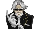 sebas tian overlord homme anime manga heteromorph dragonoid majordome commandant cheveux blancs yeux bleus