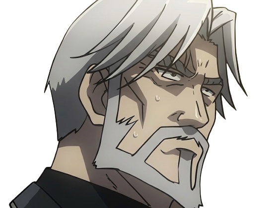Sticker sebas tian overlord homme anime manga heteromorph dragonoid majordome commandant cheveux blancs yeux bleus par Dark-63