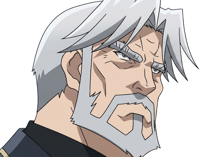 Sticker sebas tian overlord homme anime manga heteromorph dragonoid majordome commandant cheveux blancs yeux bleus par Dark-63